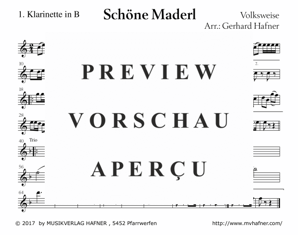 Product gallery: Page 11 of 11 Schöne Maderl - Polka, , (large wind orchestra)