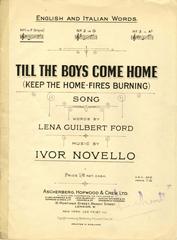 cover: Keep The Home Fires Burning (Till The Boys Come Home), Ivor Novello, Gesang, Klavier