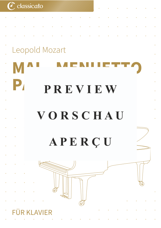 Produktgalerie: Seite 2 von 5 Mai - Menuetto Pastorello, , Klavier Solo