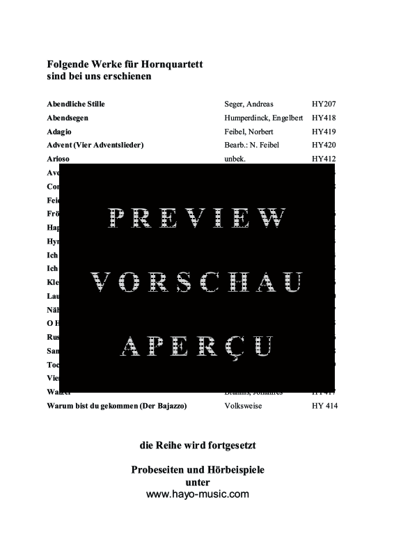 gallery: Adagio, , (Horn Quartett)
