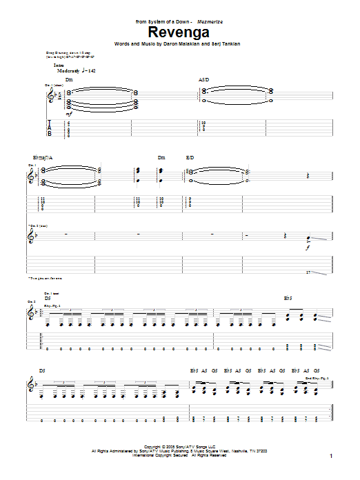 Produktgalerie: Seite 1 von 1 Revenga, System Of A Down, Gitarre