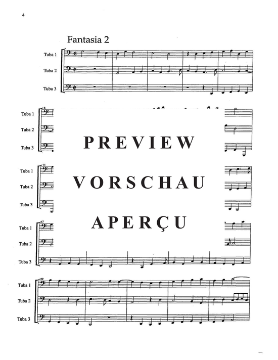 Produktgalerie: Seite 8 von 21 Fantasie a tre voci (fantasie for three instruments) , , Tubatrio