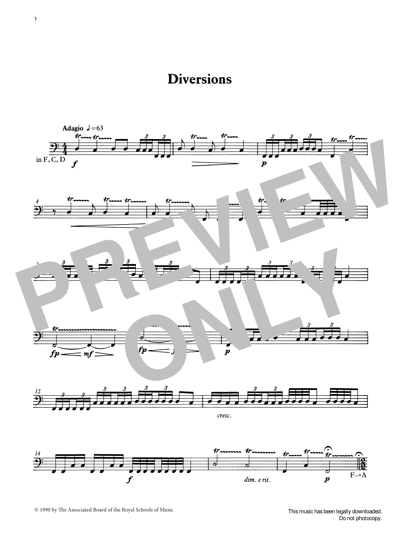 Produktgalerie: Seite 1 von 1 Diversions from Graded Music for Timpani, Book III, Ian Wright, Percussion