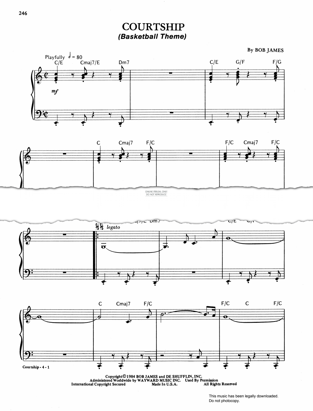 Produktbild zu: Courtship (Basketball Theme)