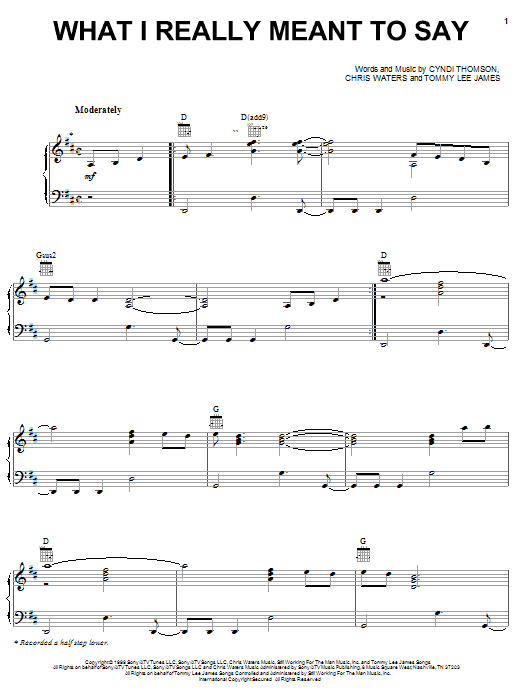 Produktgalerie: Seite 1 von 1 What I Really Meant To Say, Cyndi Thomson, Gesang, Gitarre, Klavier
