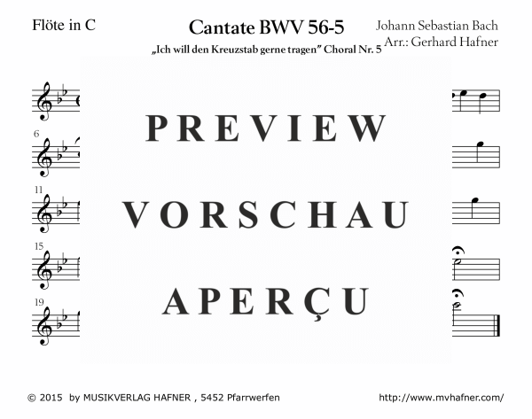 Product gallery: Page 11 of 11 Arie - Ich will den Kreuzstab gerne tragen, , (large wind orchestra)