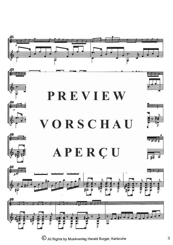 gallery: One Cry For Argentina - Suite für Melodieinstrument & Gitarre, , A-Klarinette und Gitarre - Partitur