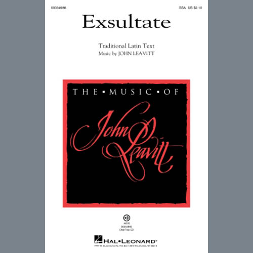 cover: Exsultate, John Leavitt, Chor