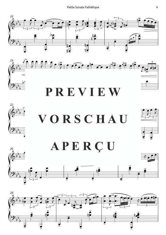 gallery: Petite Sonate Pathétique - inspiriert durch Klaviersonate Nr. 8 c-Moll, op. 13, 3. Satz, Reuter, Felix, Klavier Solo
