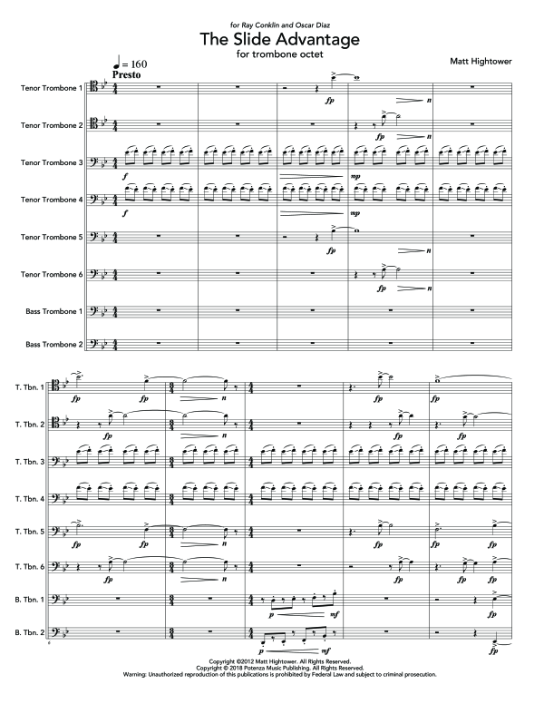 Produktgalerie: Seite 1 von 11 Slide Advantage, The, , (Ensemble 6x Posaune + 2x Bass Posaune)