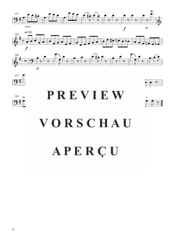 Produktgalerie: Seite 9 von 11 Sonate Nr. 5 G-Dur, , Cello und Kontrabass