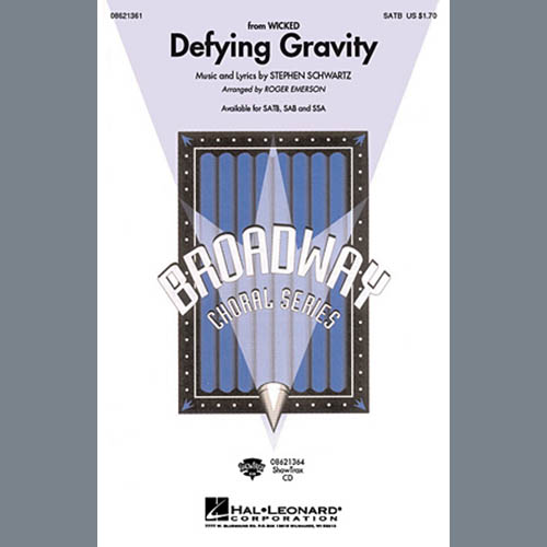 Product picture to: Defying Gravity (from Wicked) (arr. Roger Emerson)