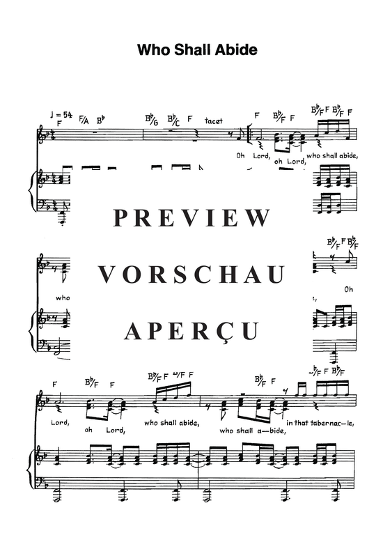 Product gallery: Page 4 of 4 Who shall abide , , Piano and Voice