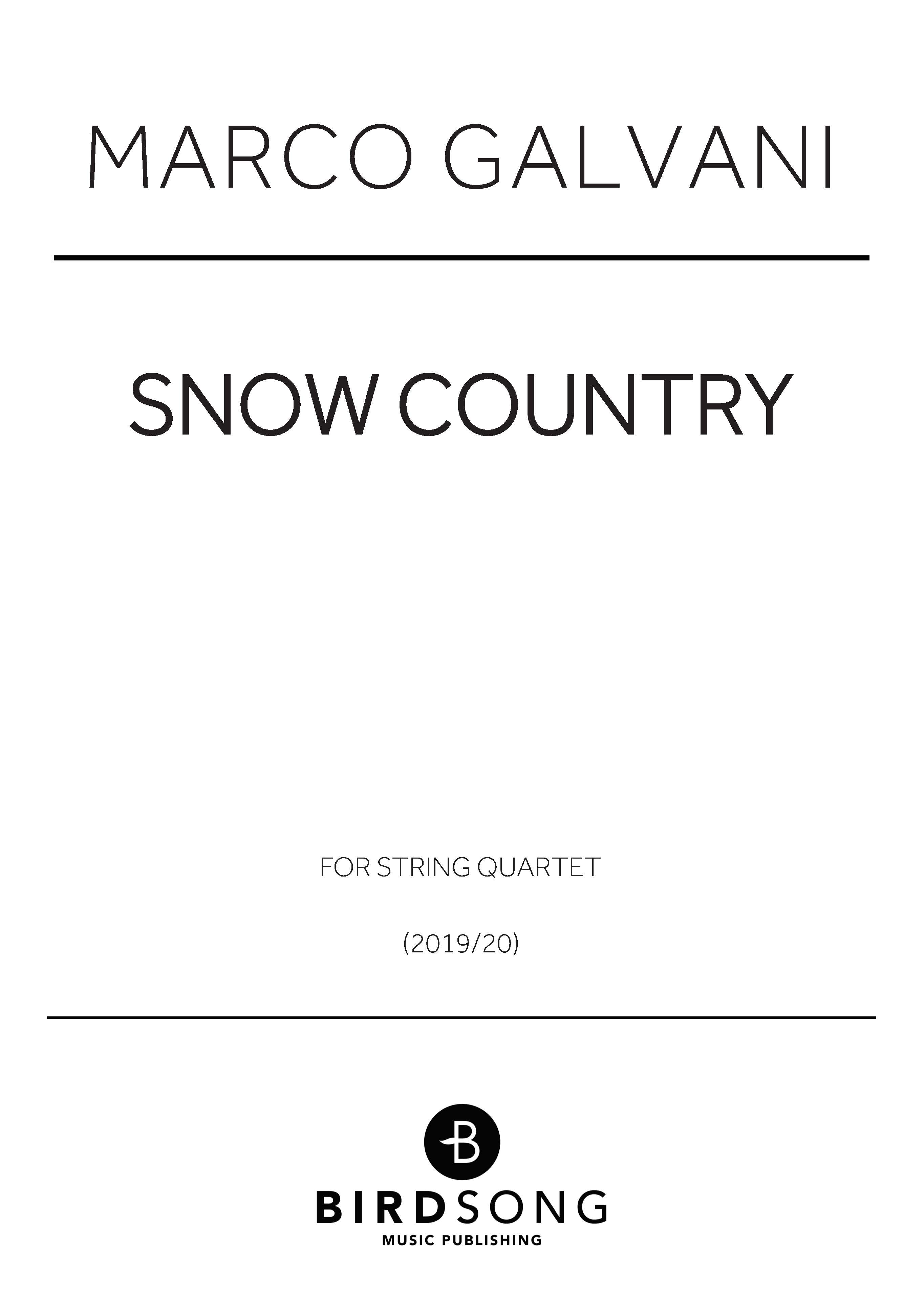 Produktbild zu: Snow Country
