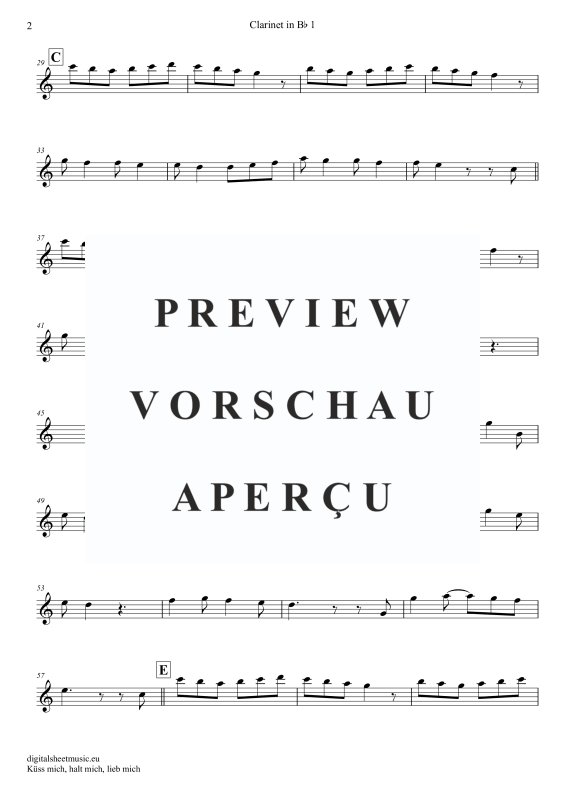 Produktgalerie: Seite 8 von 11 Küss Mich, Halt Mich, Lieb Mich, Egli, Beatrice, (Klarinetten Trio + Klavier)