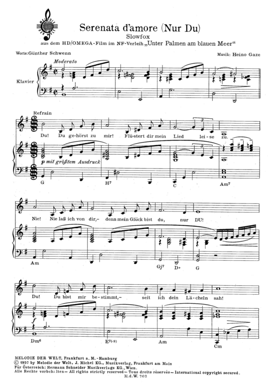 Produktbild zu: Serenata d'amore (Nur Du) Teddy Reno