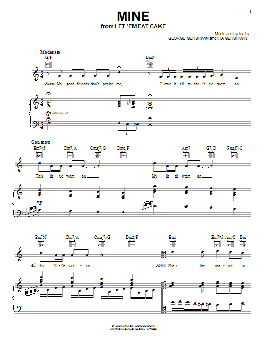 Product gallery: Page 1 of 1 Mine, Ira Gershwin