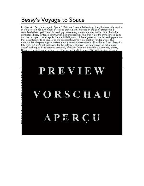 Product gallery: Page 4 of 8 Bessy´s Voyage to Space, , (Tuba Solo Electronics)