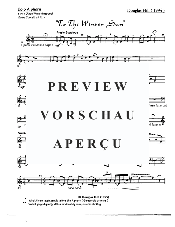 Produktgalerie: Seite 3 von 4 To the Winter Sun, , Alphorn Solo