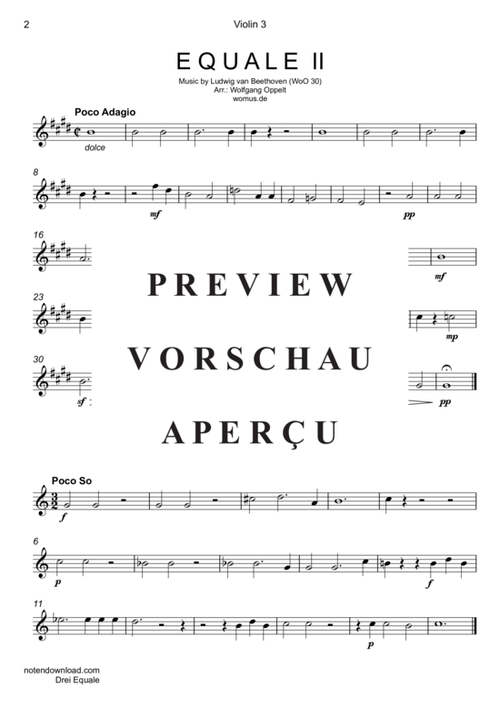 gallery: Drei Equale , , (Violinen Quartett)