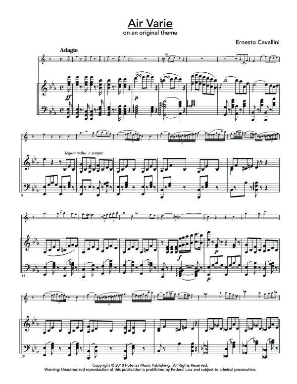 Product gallery: Page 1 of 11 Air Varie, , (clarinet in Bb and piano)