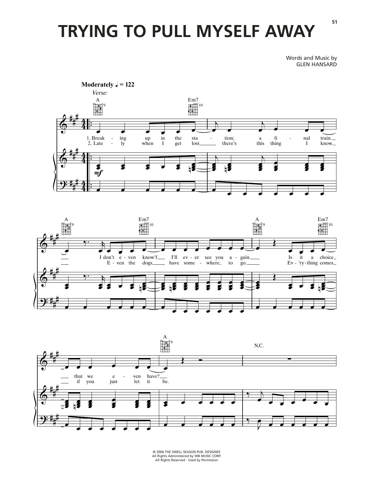 Produktgalerie: Seite 1 von 1 Trying To Pull Myself Away (from Once), Markéta Irglová, Gesang, Gitarre, Klavier