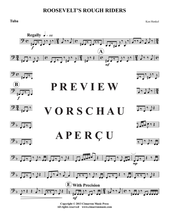 Produktgalerie: Seite 17 von 18 Roosevelt's Rough Riders , , (Blechbläser-Quintett)