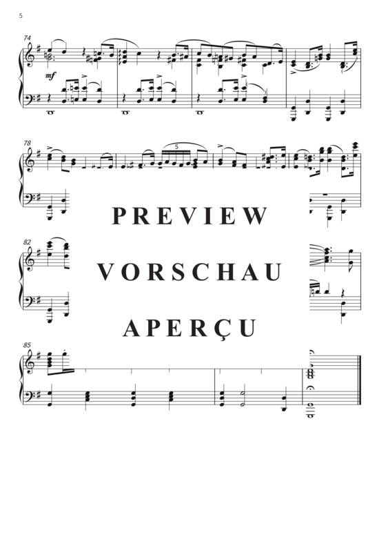 Product gallery: Page 8 of 8 Hochzeitszug - Nr. 8 aus Von der Wiege bis zum Grabe op. 202 , , Piano Solo