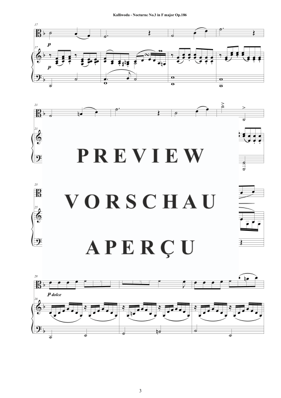 Produktgalerie: Seite 4 von 10 Nocturne Nr.3 Op.186, , Viola und Klavier