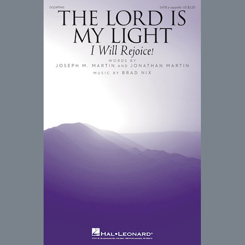cover: The Lord Is My Light (I Will Rejoice!), Brad Nix