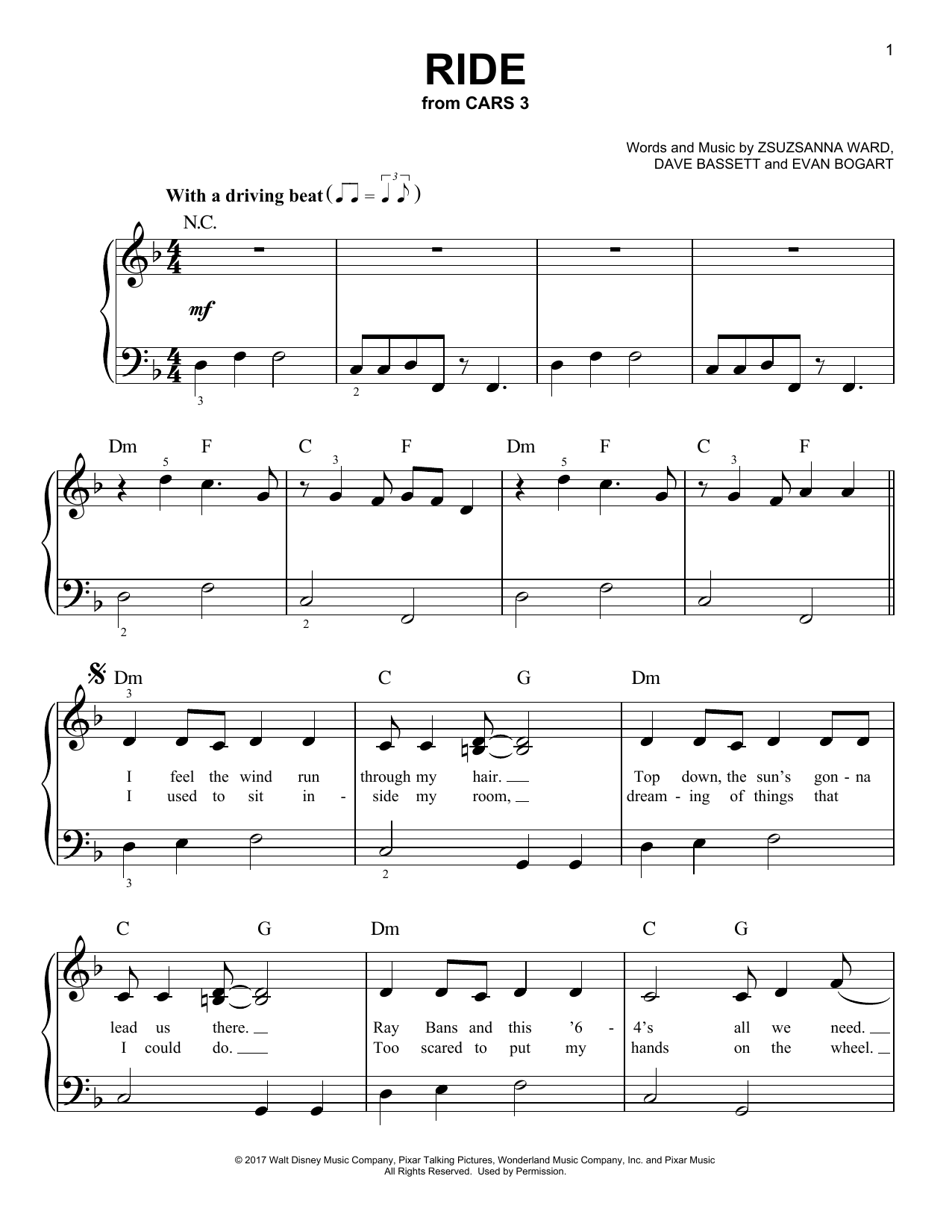 Produktbild zu: Ride (from Cars 3)