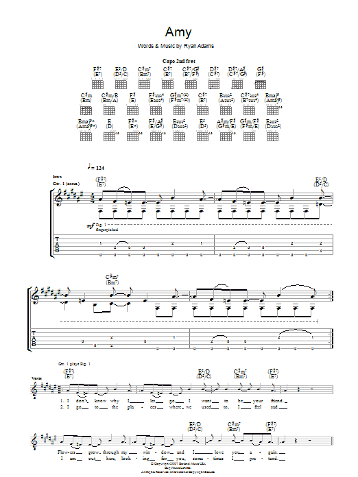 Produktgalerie: Seite 1 von 1 Amy, Ryan Adams, Gitarre