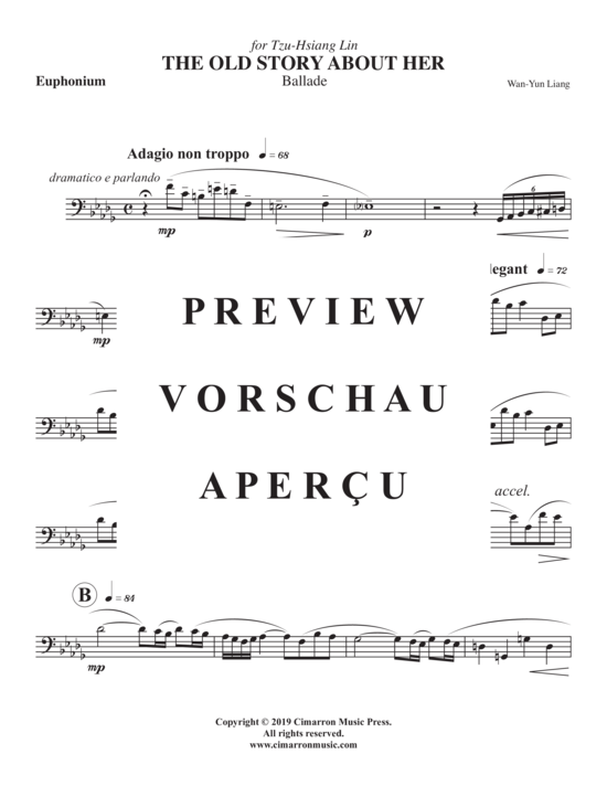 Product gallery: Page 17 of 21 Old Story About Her, The , , (euphonium + piano)