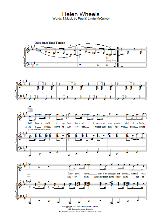 Product picture to:  Helen Wheels - Paul McCartney