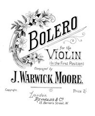 cover: Bolero, J. Warwick Moore, Klavier, Violine