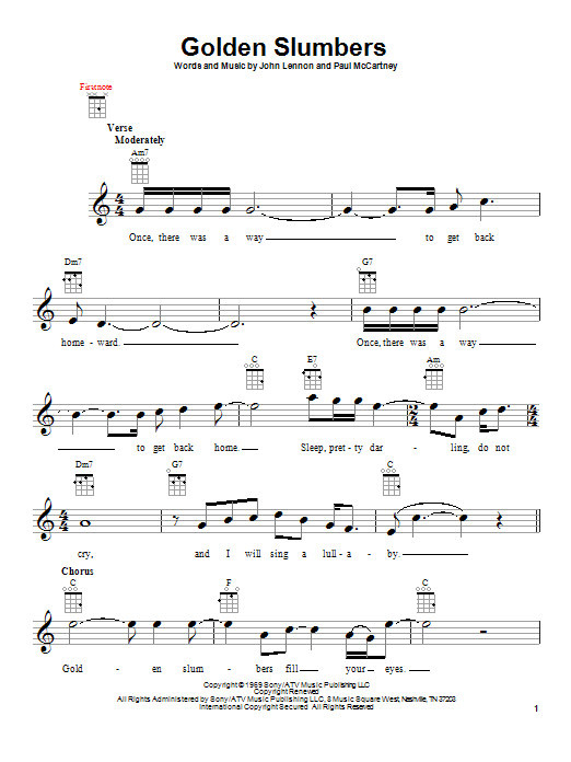 Product gallery: Page 1 of 1 Golden Slumbers, The Beatles