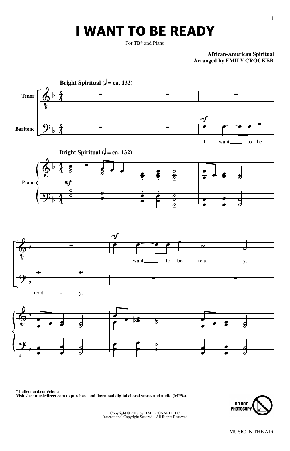 Produktbild zu: I Want To Be Ready (from Music In The Air)