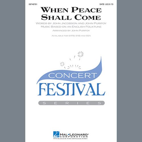 cover: When Peace Shall Come, John Purifoy, Chor