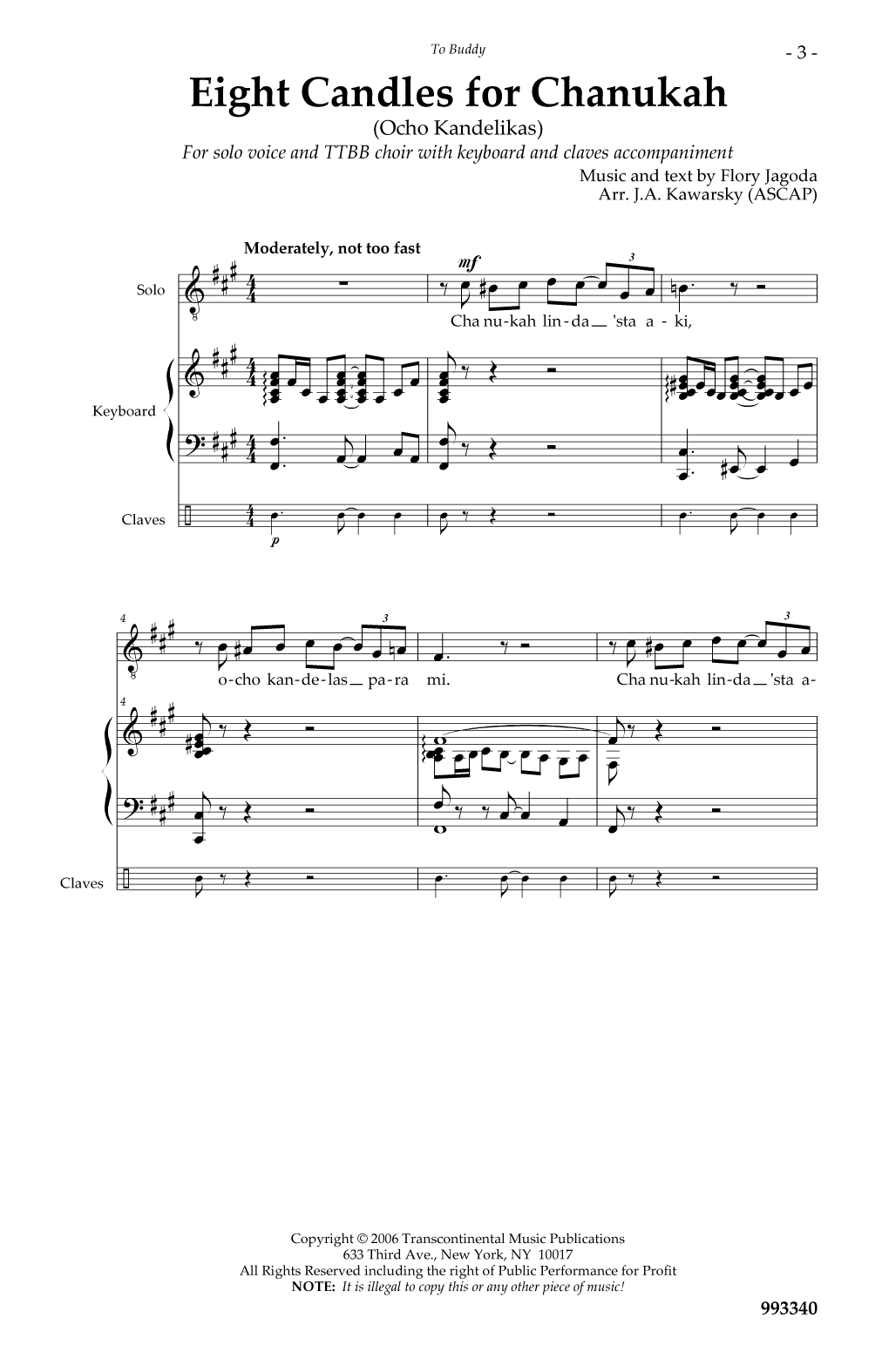 Produktbild zu: Eight Candles for Chanukah