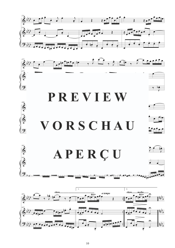 Produktgalerie: Seite 11 von 11 Flöten Sonate Nr. 5 in F-Moll BWV 1018, , Flöte und Cembalo/Klavier