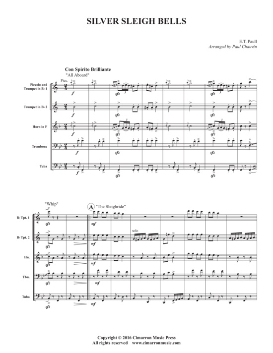 Produktbild zu: Silver Sleigh Bells E.T. Paull