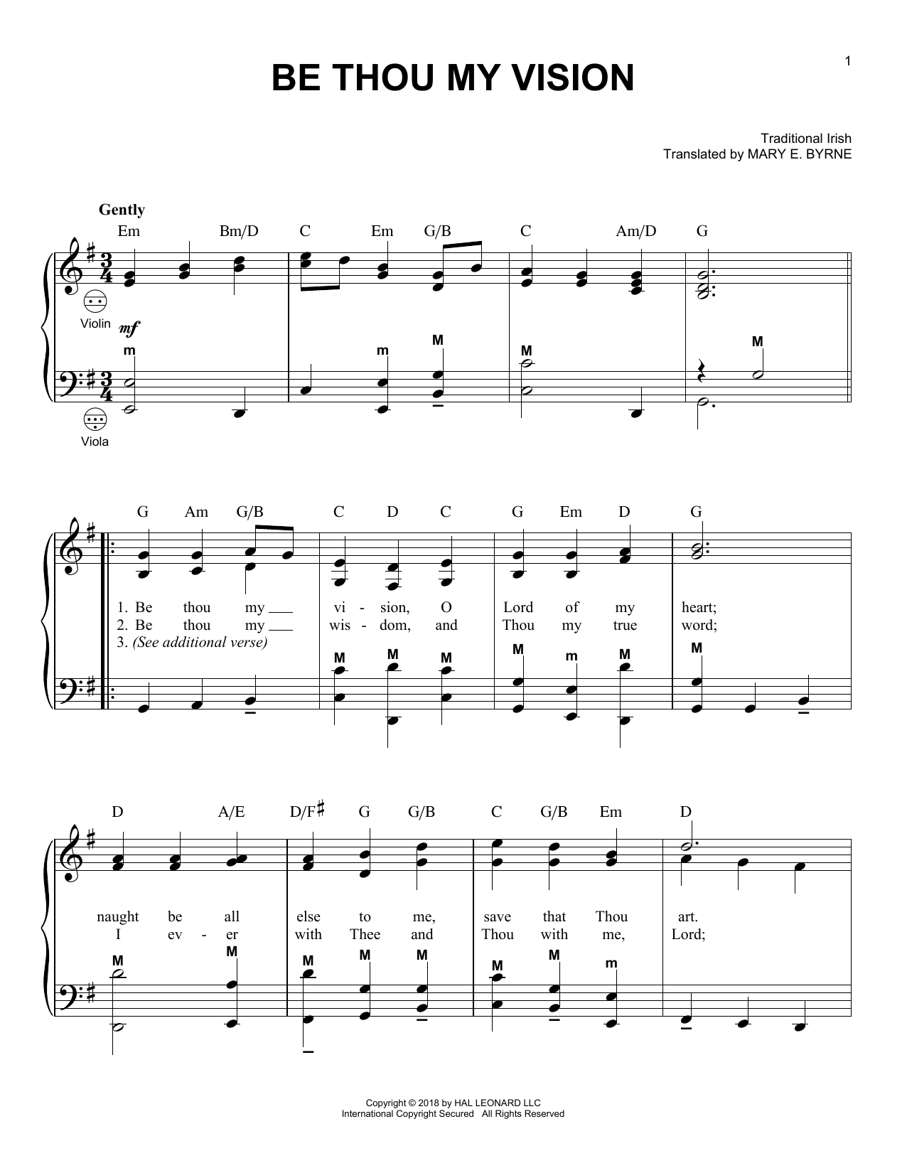 Product gallery: Page 1 of 1 Be Thou My Vision, Traditional Irish