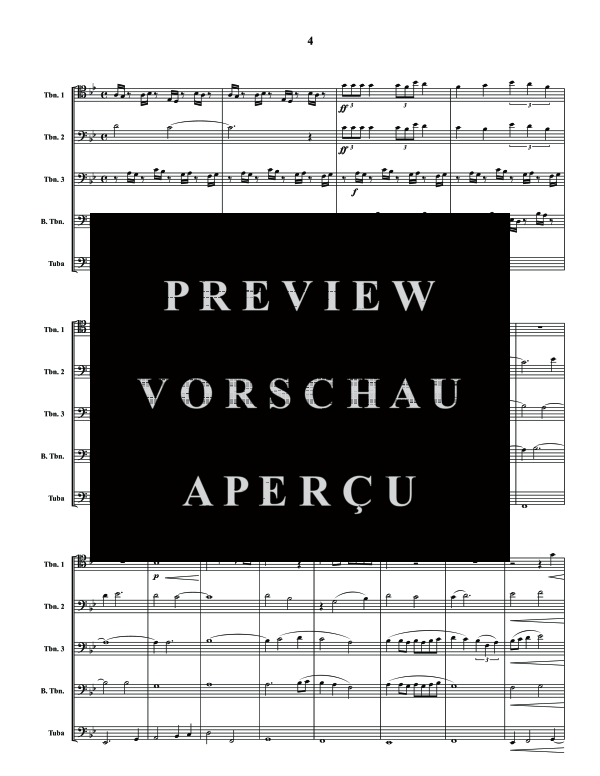 Produktgalerie: Seite 6 von 11 Cascades, , (Blechbläser Quintett 3x Posaune, Bass Posaune und Tuba)