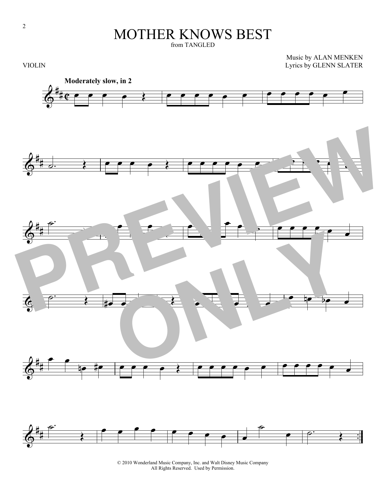 Product picture to:  Mother Knows Best (from Disney's Tangled) - Donna Murphy