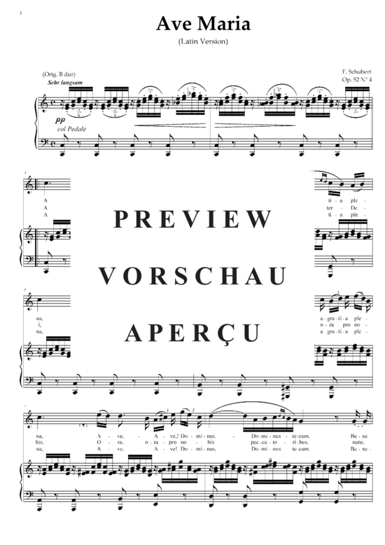 Product gallery: Page 2 of 3 Ave Maria D.839, , High Voice and Piano