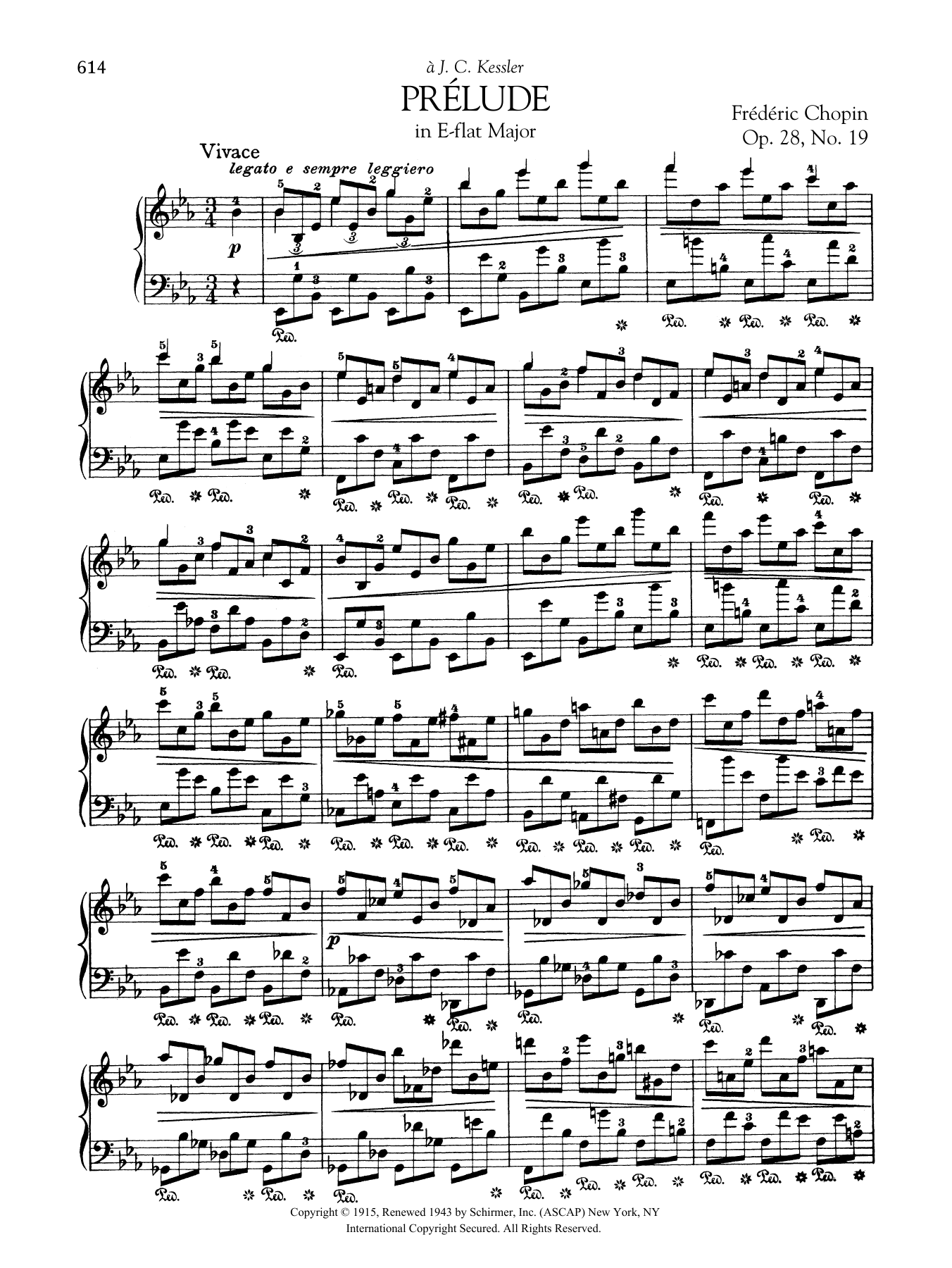 Product gallery: Page 1 of 1 Prélude in E-flat Major, Op. 28, No. 19, Frédéric Chopin