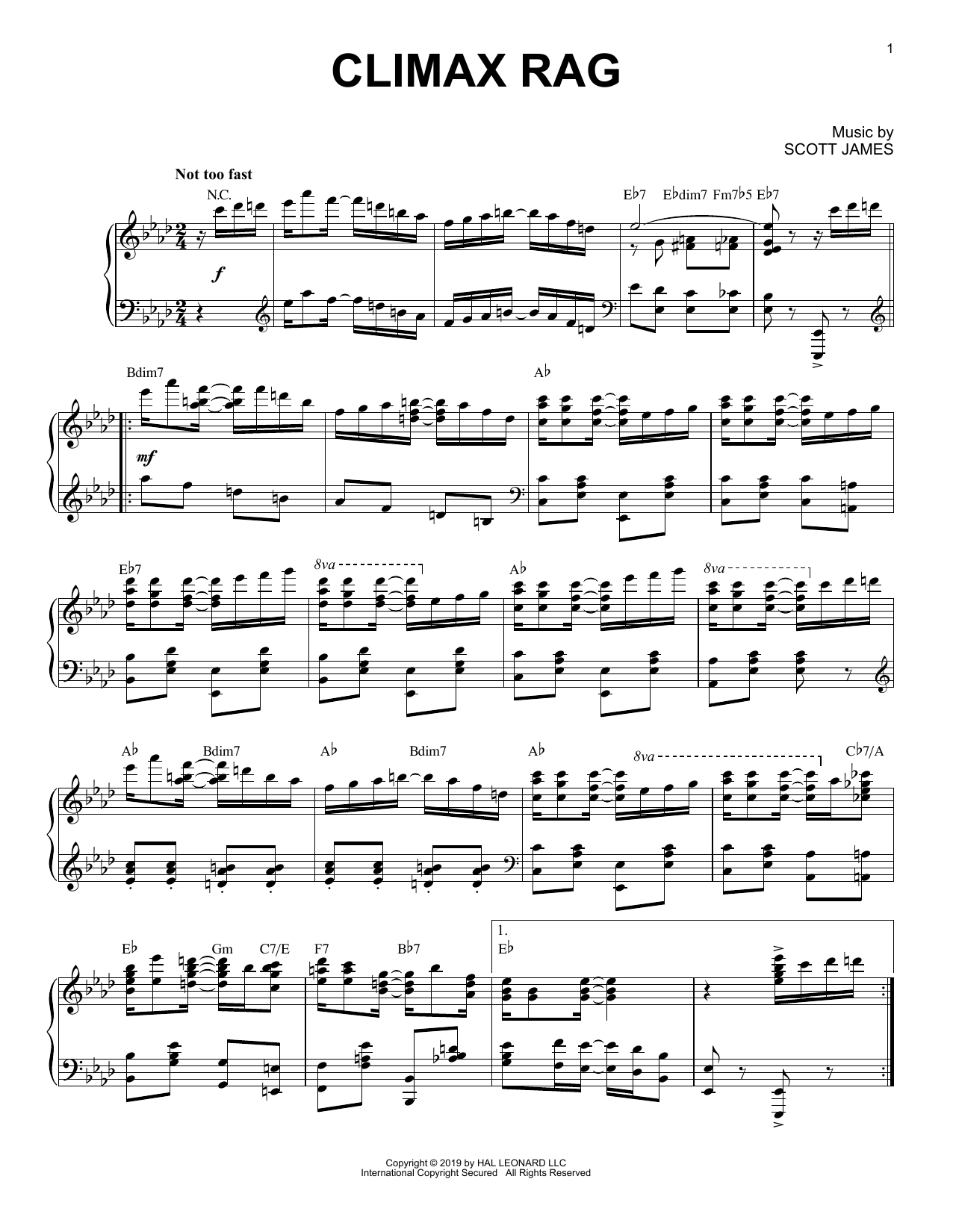 Product picture to: Climax Rag [Jazz version]
