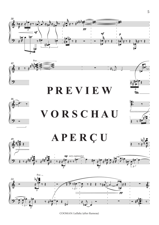 Product gallery: Page 6 of 8 Lullaby (after Rameau) , , Piano Solo