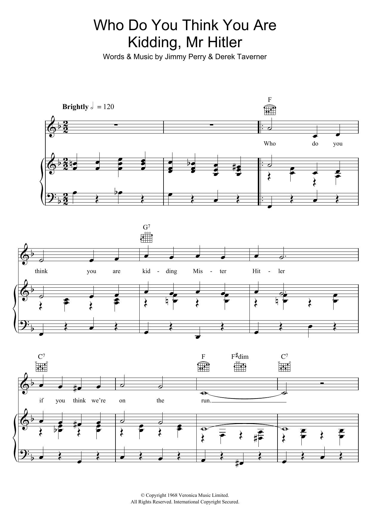 Produktbild zu: Who Do You Think You Are Kidding, Mr. Hitler? (theme from Dad's Army)