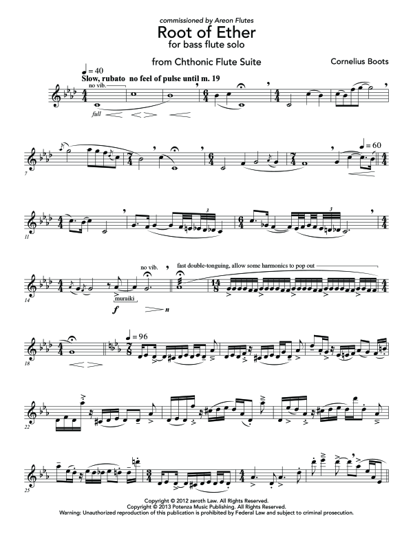 Product gallery: Page 1 of 10 Root of Ether, , (Bass Flute Solo)